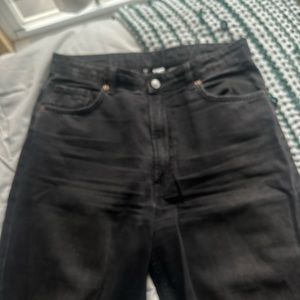 high rise wide leg jeans